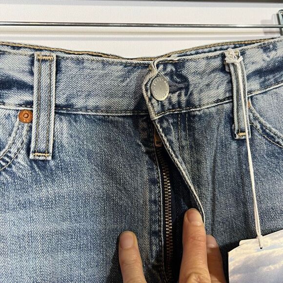 AG Adriano Goldschmeid Alexxis High Rise Wedgie Shorts Jean Denim Cutoff Shorts - Picture 5 of 8